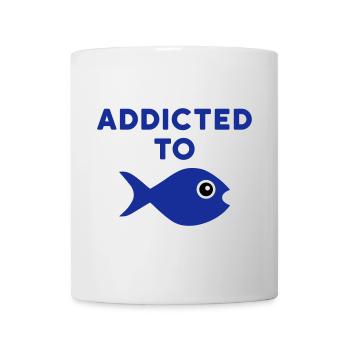 Addicted to fish (Fisch mit großem Auge) - Mug - white - Front