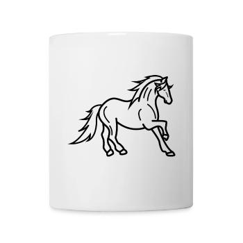 Pferde Pferdeliebe Pferdenarr Islandpferde - Tasse - Weiß - Vorne