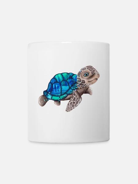 Tortue mignonne Atlantis - Mug blanc - blanc