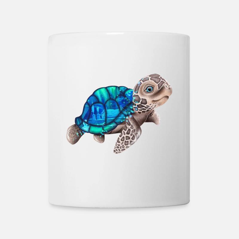 Süße Schildkröte Atlantis - Tasse - Weiß