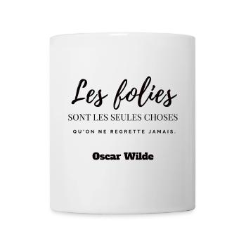 T shirt Oscar Wilde - Mug blanc - blanc - Devant