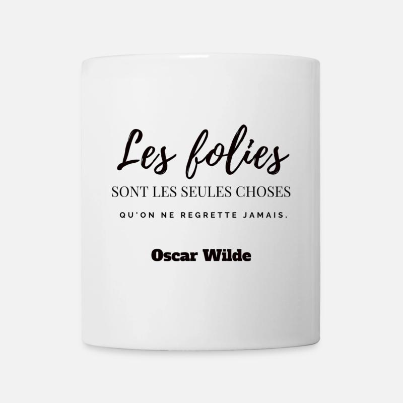 T shirt Oscar Wilde - Mug blanc - blanc