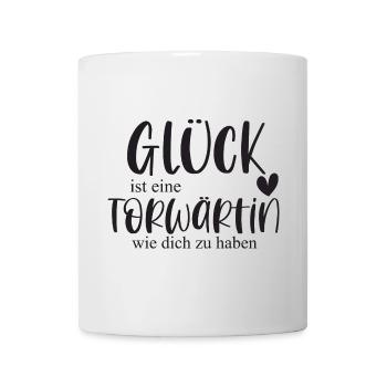 Torwärtin Fußball Sport Fußballspielerin Geschenk - Tasse - Weiß - Vorne