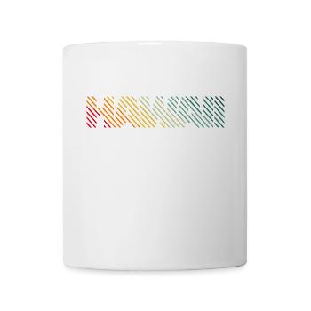Hawaii retro vintage Schriftzug - Tasse - Weiß - Vorne