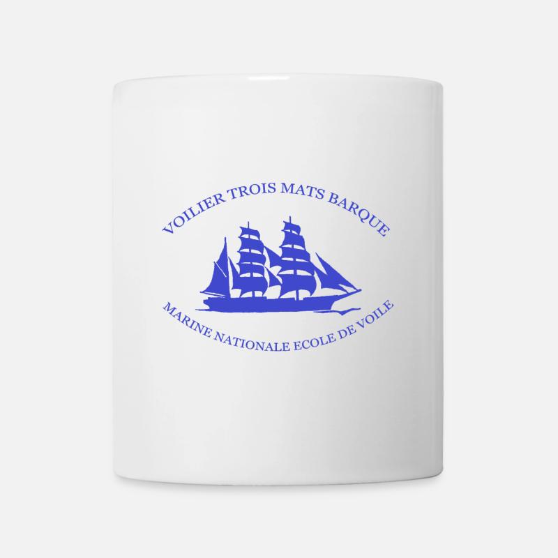 MARINE NATIONALE ECOLE DE VOILE CREA L. RUNEMBERG - Mug blanc - blanc