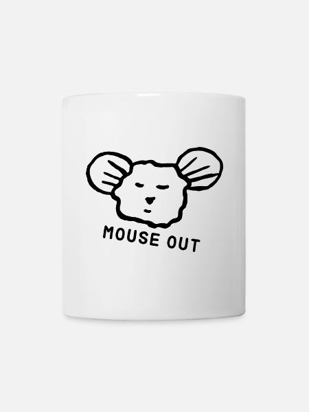 Cute mouse "mouse out" cool saying - Mug - white
