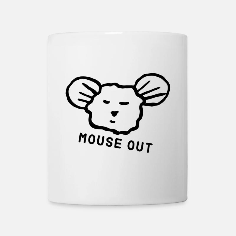 Cute mouse "mouse out" cool saying - Mug - white