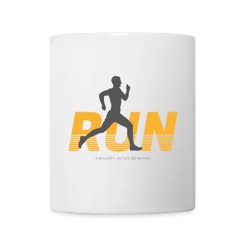 Laufen - männlich - Tasse - Weiß - Vorne