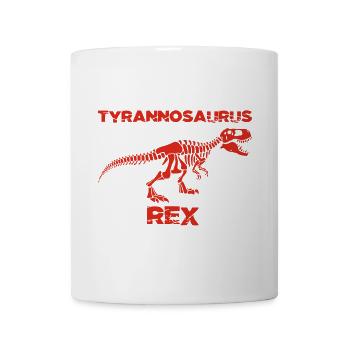 Red tyrannosaurus skeleton - Mug - white - Front