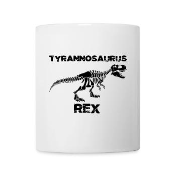Black tyrannosaurus skeleton - Mug - white - Front