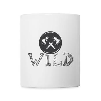 wild Axt Werkzeug Symbol Logo icon Grafik Emblem - Tasse - Weiß - Vorne