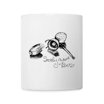 Autumn acorn sweet saying with lovely vibes - Mug - white - Front