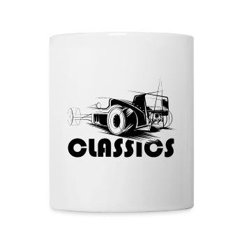 classics Auto Symbol Illustration Grafik icon - Tasse - Weiß - Vorne