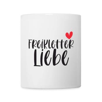 Klettern Freiklettern Liebe Berge Schweiz Geschenk - Tasse - Weiß - Vorne