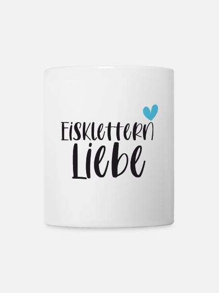 Eisklettern Klettern Wintersport Eis Geschenk - Tasse - Weiß