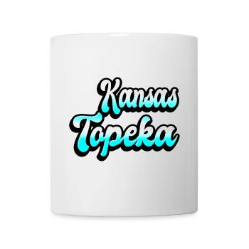 Topeka Kansas Design - Tasse - Weiß - Vorne