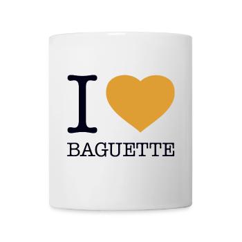 I LOVE BAGUETTE France - Mug - white - Front