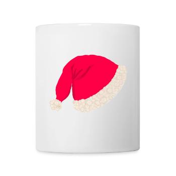 Chapeau de Noël sans texte - Mug blanc - blanc - Devant