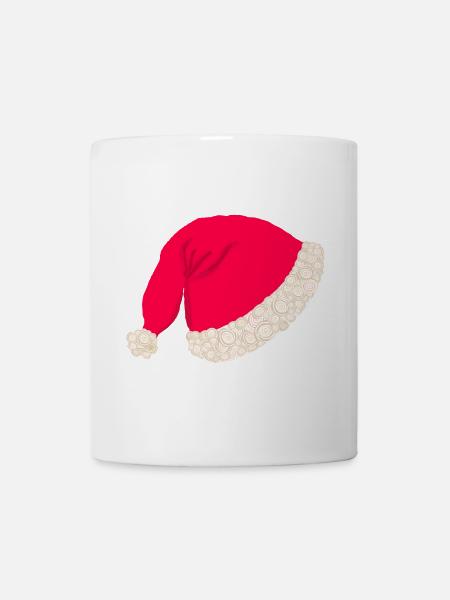 Weihnachtsmütze ohne Text - Tasse - Weiß