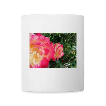 roses jaune et roses - Mug blanc - blanc - Devant