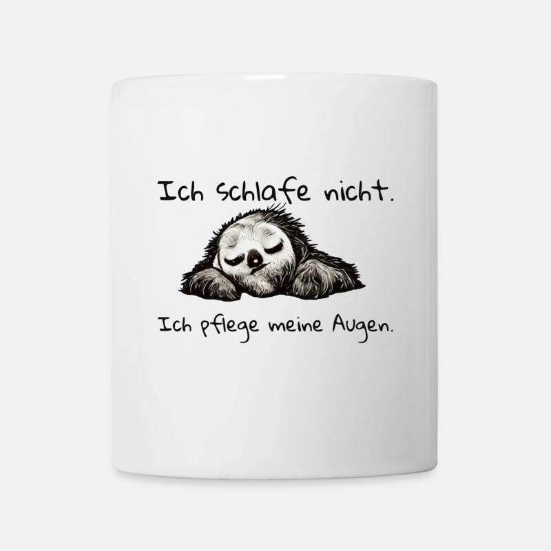 Faultier ich schlafe nicht - Tasse - Weiß
