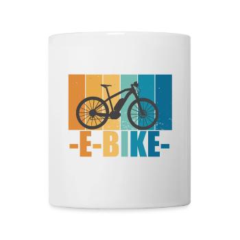 E-Bike Bike Vintage E Bike Battery Gift - Mug - white - Front