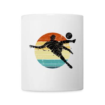 Retro Runner Sunset Circle - Mug - white - Front