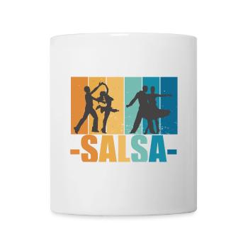 Salsa Vintage Tänzer Retro tanzen Geschenk - Tasse - Weiß - Vorne