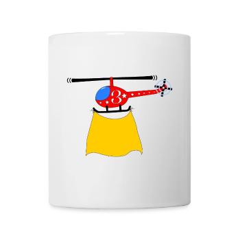 Hélicoptère Anniversaire 3 - Mug blanc - blanc - Devant