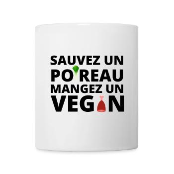 végan, végan humour - Mug blanc - blanc - Devant