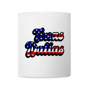 Dallas Texas USA flag design - Mug - white - Front