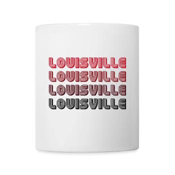 Louisville Gradient Typografie - Tasse - Weiß - Vorne