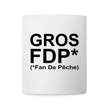 Gros FDP (Fan de Pêche) - Mug blanc - blanc - Devant