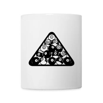 Billiard Triangle - Mug - white - Front