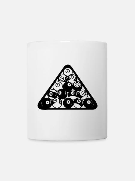 Billard Triangel - Tasse - Weiß
