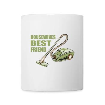 Housewives best friend | vacuum cleaner - Tasse - Weiß - Vorne