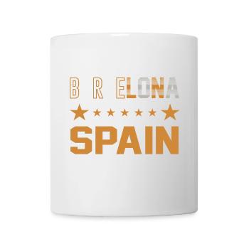 Barcelone Espagne Design rétro - Mug blanc - blanc - Devant