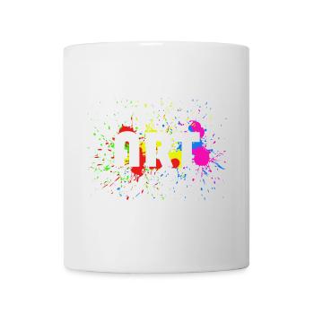 Art - Abstract Color Spots Design - Art - Mug - white - Front