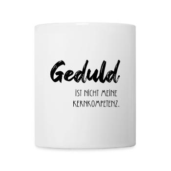 Abstrakte Farbenspiel Druckdesign - Tasse - Weiß - Vorne