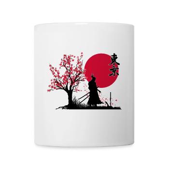 Samurai Shadow Slayer | HDR Graphics Japanese Art - Mug - white - Front