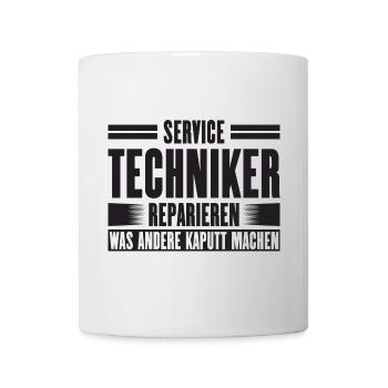 Service Technician Support Solution Slogan Service - Mug - white - Front