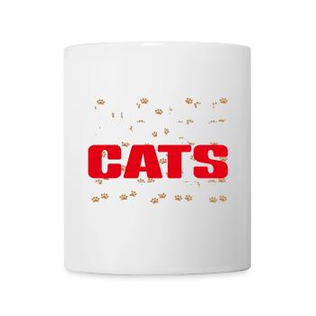 Meisterhunde, Dienerkatzen - Tasse - Weiß - Vorne