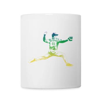 Pitcher Baseball - Tasse - Weiß - Vorne