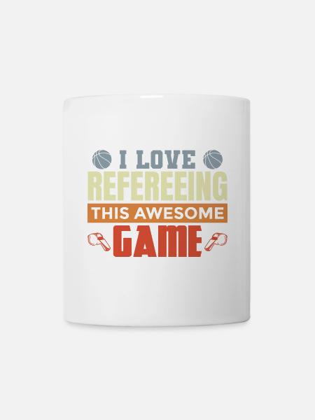 Basketball Unparteiischer - Tasse - Weiß