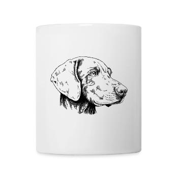 Weimaraner Portrait s - Tasse - Weiß - Vorne
