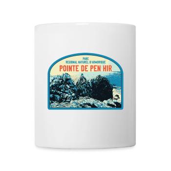 Parc régional d'Armorique, la Pointe de Pen Hir - Mug blanc - blanc - Devant