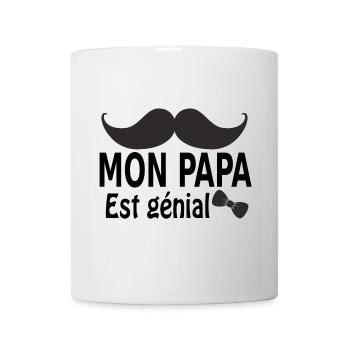 Mon papa est génial - Mug blanc - blanc - Devant