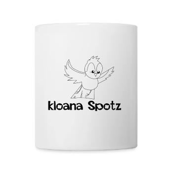 kloana Spotz-kleiner Spatz,Österreichische Dialekt - Tasse - Weiß - Vorne