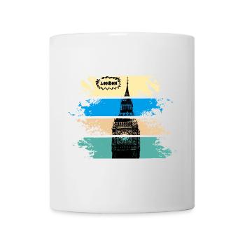 London Pop Art Big Ben Stripes - Mug blanc - blanc - Devant