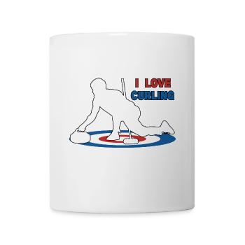 I Love Curling - Mug - white - Front